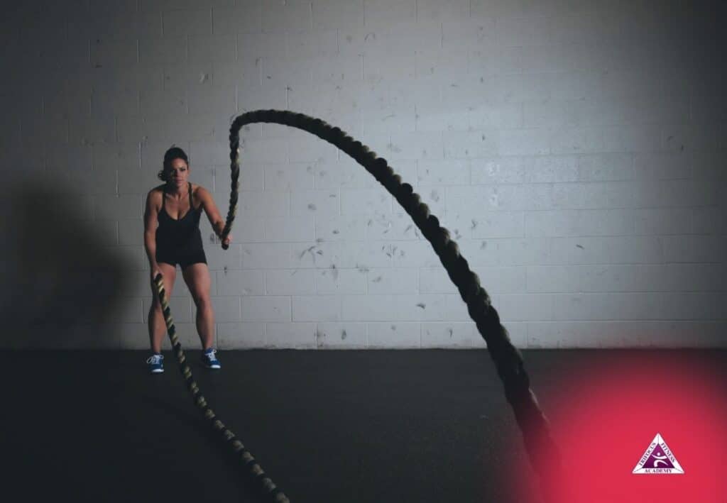 Trifocus Fitness Academy - battle ropes exercises