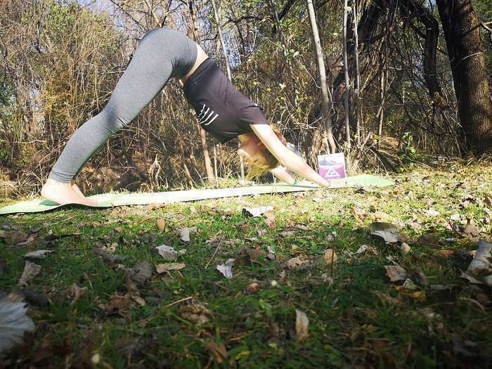 Trifocus downward dog yoga