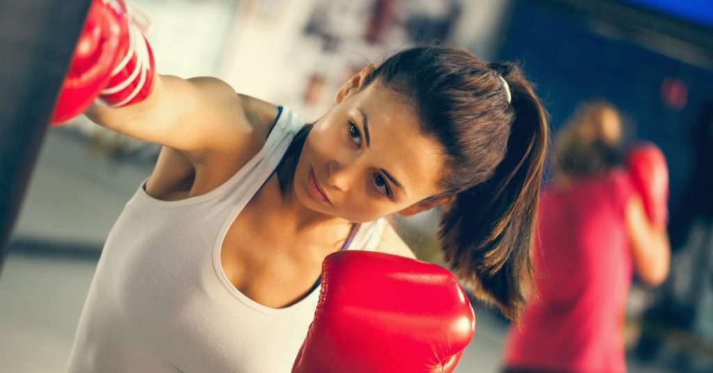 Woman boxing 1