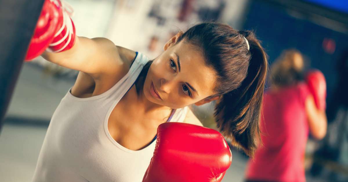 Woman boxing 1